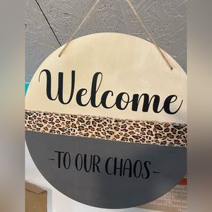 Handmade wood sign